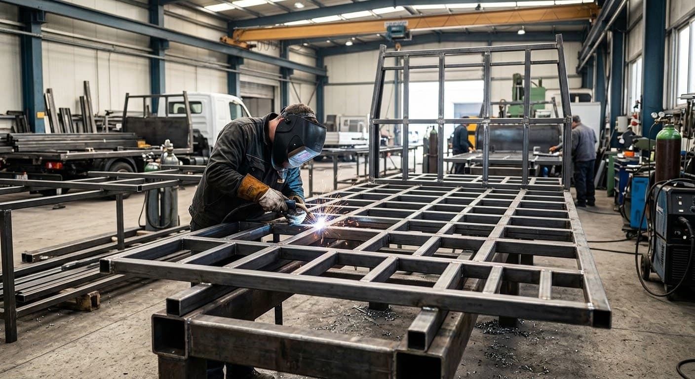 原木車ボデー作成